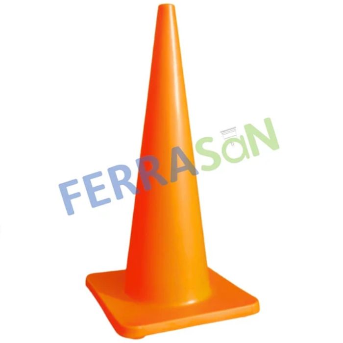 Cono 36" base cuadrada Naranja