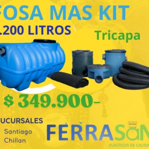 Fosa 1200 Tricapa más Kit