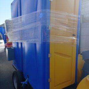 Baño Químico Doble con Carro de Arrastre Modelo Estandar
